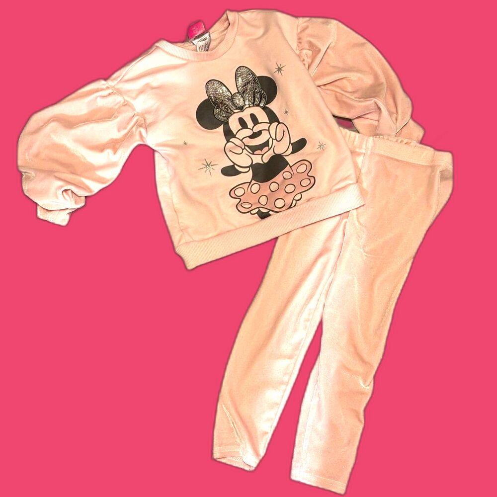 Minnie‎ Mouse 2-Piece Fleece Top and Leggings Set 4T